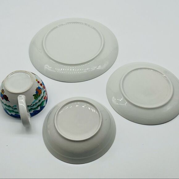 NIB Snowman Christmas 4-pc Dinner Set #2 - Picture 10 of 10